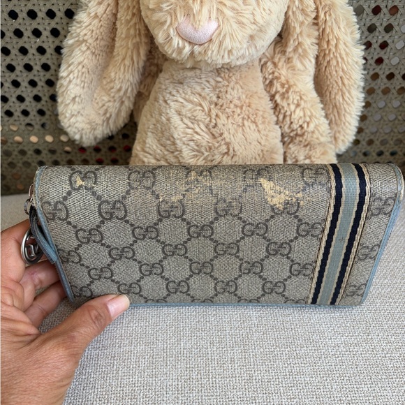 Gucci GG Canvas Zippy Wallet with COA - Picture 13 of 16